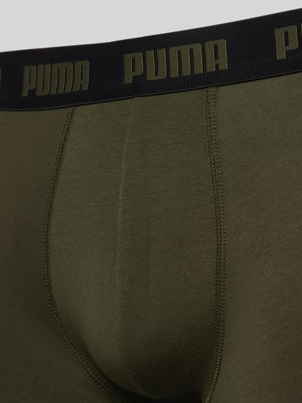 PUMA Obcisłe bokserki z detalem z logo w zestawie 3 szt. Oliwkowy 2