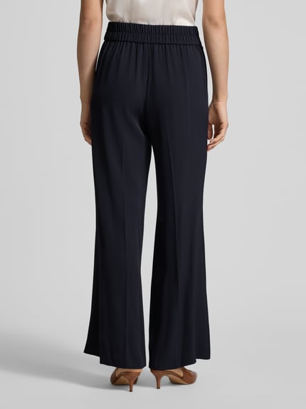 COMMA Stoffen broek met elastische band Donkerblauw - 5