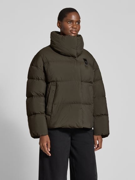 Blauer USA Wendejacke mit Steppnähten Modell 'ROSS' Dunkelbraun 4