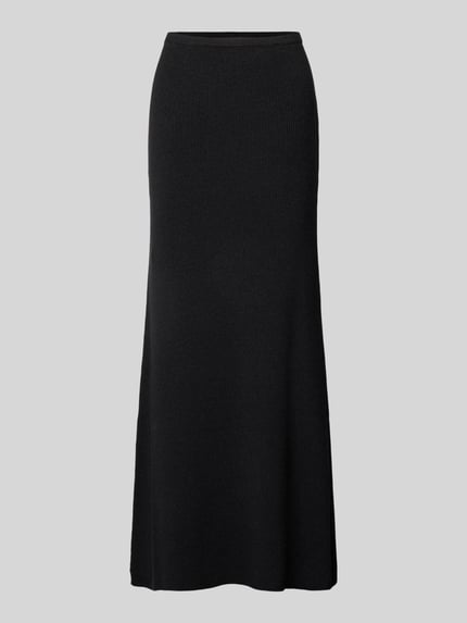 Selected Spódnica z dzianiny z mieszanki lyocellu model ‘LURA’ Czarny 2
