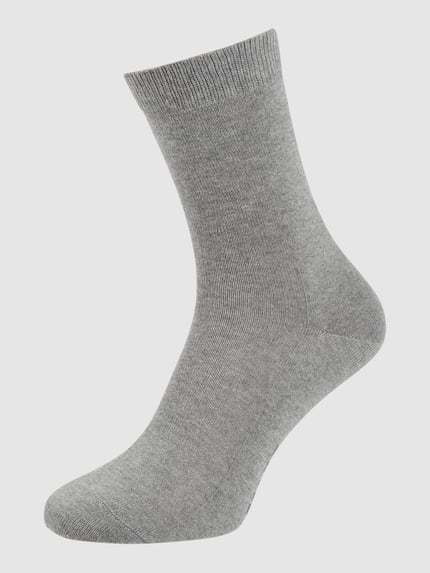FALKE Skarpety z napisem z logo model ‘FAMILY’ Jasnoszary 1