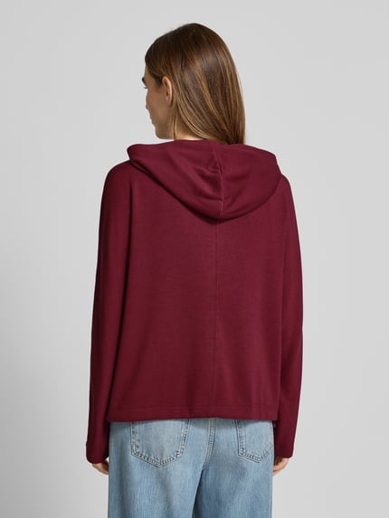 s.Oliver RED LABEL Loose Fit Hoodie aus Viskose-Mix Bordeaux 5