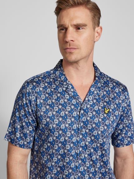 Lyle & Scott Regular Fit Freizeithemd mit Reverskragen Dunkelblau 3
