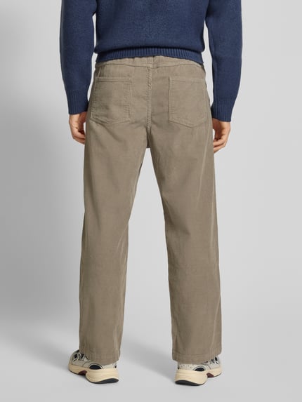 PEGADOR Stoffen broek met elastische band Lichtgrijs - 5