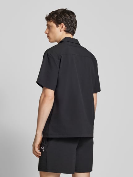 PUMA Performance Freizeithemd mit Label-Stitching Black 5