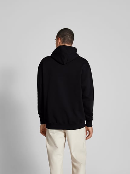VTMNTS Bluza z kapturem o kroju oversized z nadrukiem z logo Czarny 5