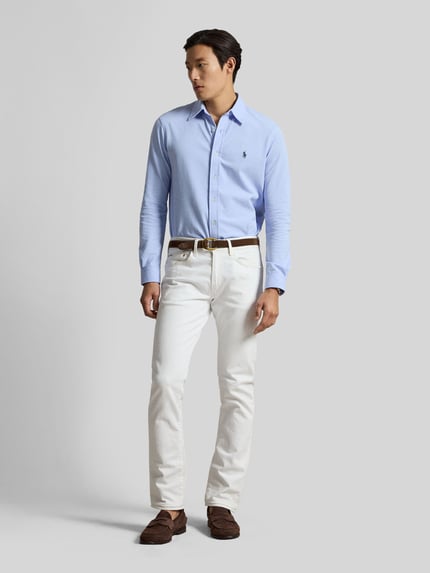 Polo Ralph Lauren Regular Fit Freizeithemd aus reiner Baumwolle Hellblau 1