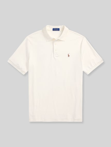 Polo Ralph Lauren Regular Fit Poloshirt aus reiner Baumwolle Offwhite 2