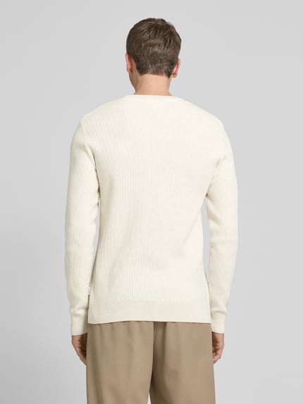 Lindbergh Gebreide pullover met ronde hals Offwhite - 5