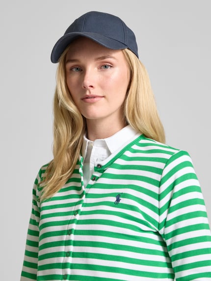 Polo Ralph Lauren Gebreide jacks met logostitching, model 'TERRY' Groen - 3