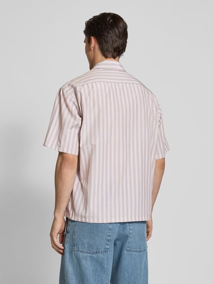 WOODBIRD Relaxed Fit Freizeithemd mit 1/2-Arm Modell 'Wang' Rosa 5