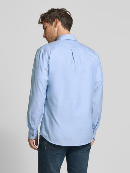 Fynch-Hatton Regular Fit Freizeithemd mit Button-Down-Kragen Modell 'All Season' Bleu 5