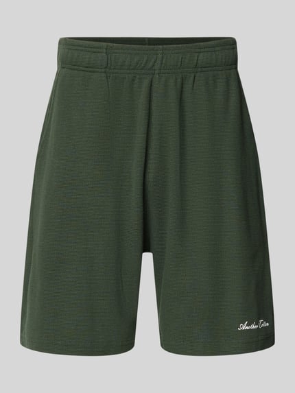 Shorts mit Logo-Print und Eingrifftaschen Shop The Look MANNEQUINE