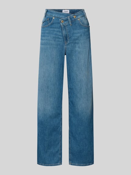 Productfoto, Regular Fit Baggy Jeans uit katoenmix model 'BAGGY' van Cambio, denimlook, mid waist, 5-pocketmodel, knoop- en ritssluiting