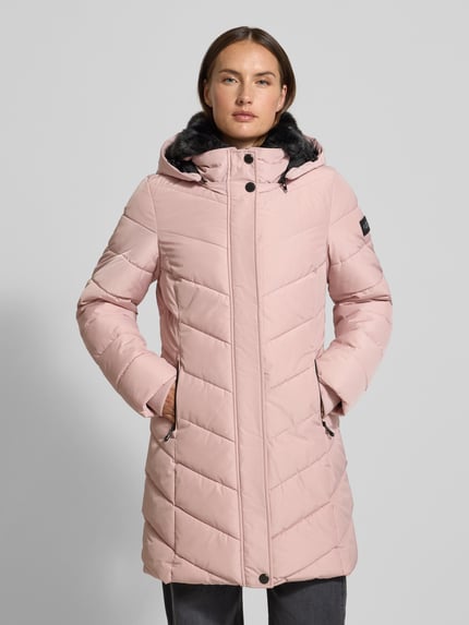 NAUTGÅRD Gewatteerde lange jas met Sorona® Aura-vulling
 Lichtroze - 4