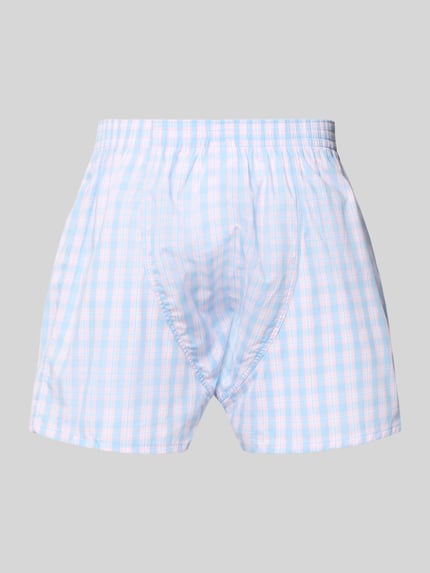 Produktfoto, Boxershorts mit Label-Detail im 3er-Pack von MCNEAL für Herren aus Reine Baumwolle, Regular-Fit, elastischer Bund, kariertes Muster, glatte Textur