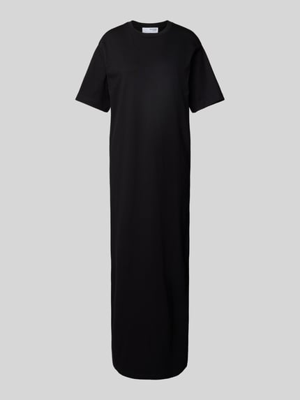 Selected Maxi-jurk met steekzakken en loopsplit Zwart - 2