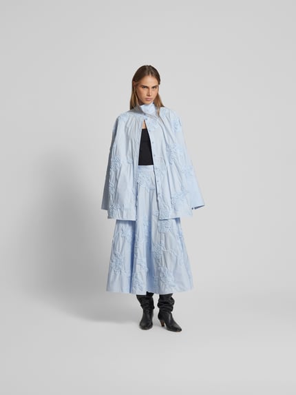 ROTATE Midirok met naadritssluiting Lichtblauw - 1