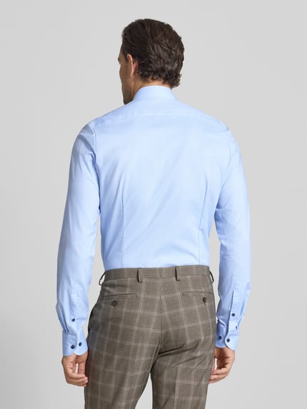 OLYMP Level 5 Slim Fit Businesshemd mit extra langem Arm Bleu 5