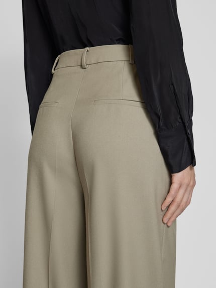Jake*s Collection Flared Anzughose mit Bundfalten Schilf 3