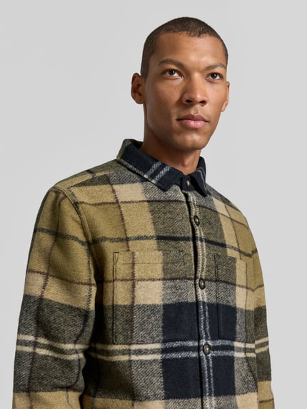Barbour Hemdjacke mit Brusttasche Beige 3