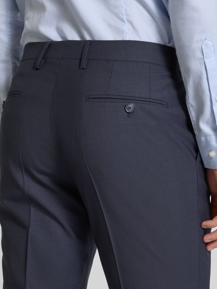 Pierre Cardin Spodnie garniturowe z mieszanki wełny Model „Ryan” Granatowy 3