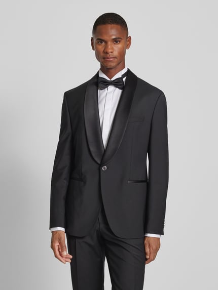 BOSS Tailliertes Sakko aus Schurwoll-Mix Modell 'Jasper' Black 4