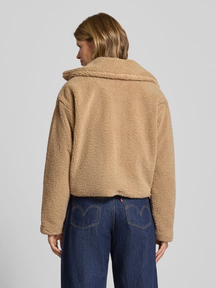 NOISY MAY® Kort jack van teddybont, model 'NATI' Camel - 5