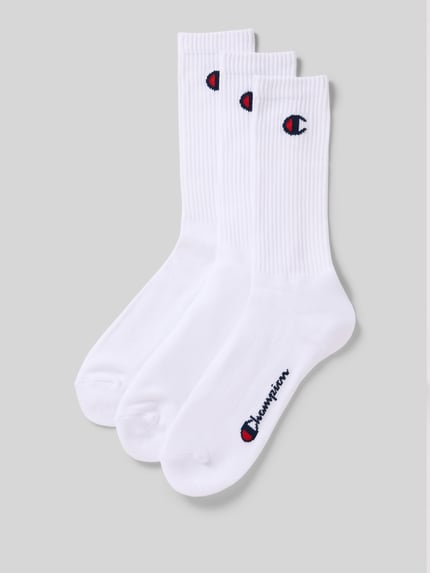 Champion Socken mit Label-Detail im 3er-Pack Modell 'Crew Socks' Weiss 1
