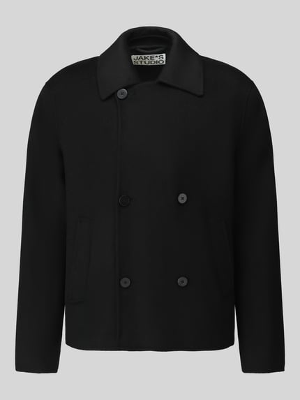 Jake*s Studio Men Bluzon o kroju regular fit z mieszanki wełny Czarny 1