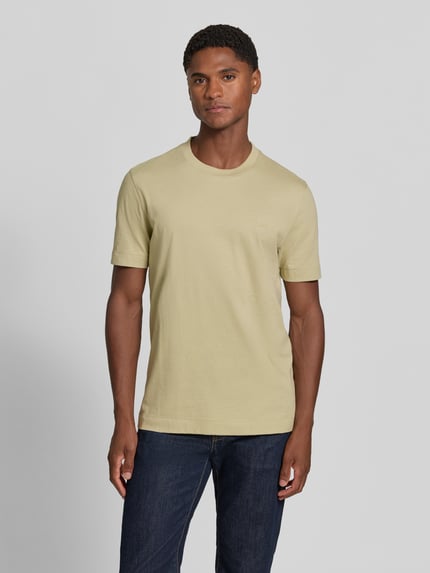 BOSS Regular Fit T-Shirt aus reiner Baumwolle Modell 'Thompson' Hellgruen 4