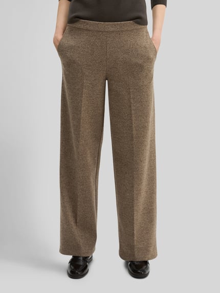 Marc O'Polo  Relaxed Fit Anzughose aus Baumwoll-Mix mit Viskose-Anteil Dunkelbraun 4