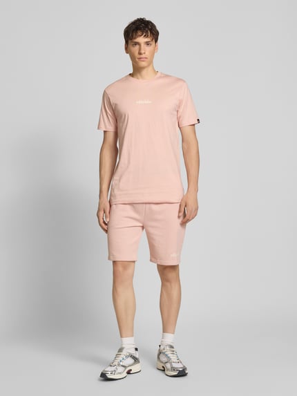ellesse Regular Fit Sweatshorts mit Label-Print Modell 'MOLLA' Altrosa 1