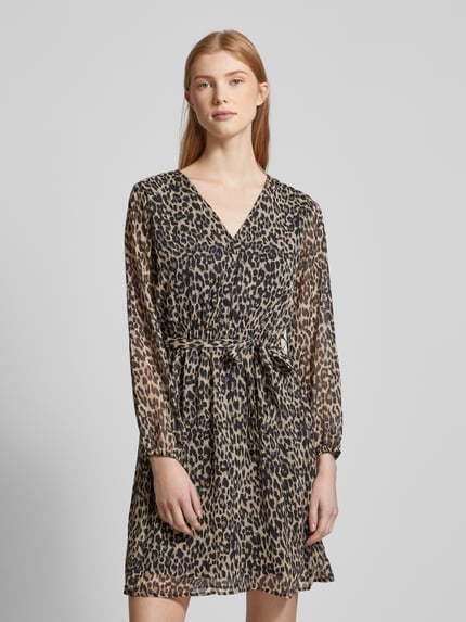 ONLY Kleid mit Allover-Muster Modell 'CERA' Sand 4