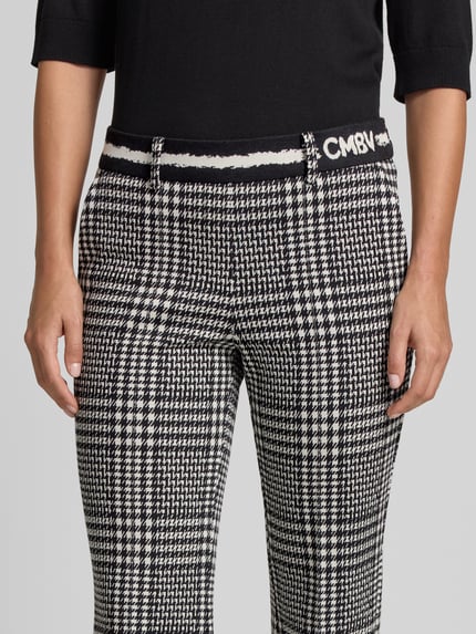 CAMBIO Korte broek met elastische band, model 'FRANCOISE' Zwart - 3