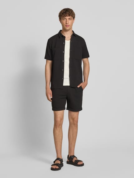 ONLY & SONS Regular fit overhemdjack met licht structuurmotief, model 'NEWKODYL' Zwart - 1