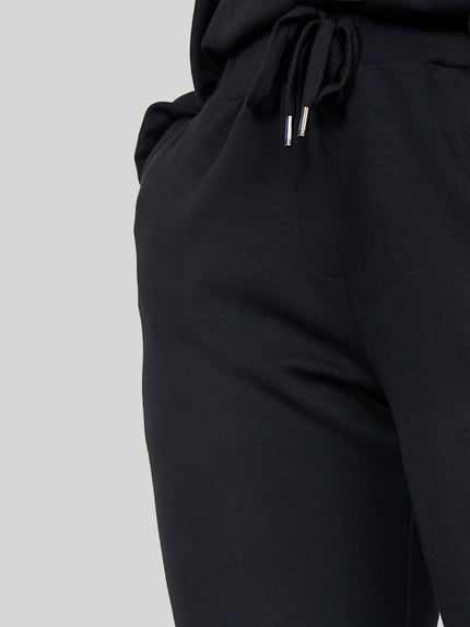 Soyaconcept Spodnie dresowe o kroju regular fit z mieszanka modalu model 'SC-BANU 157' Czarny 3