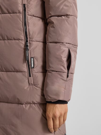 khujo Kurtka w stylu puffer z Kapturem Model 'Jilias' Szarobrązowy 3