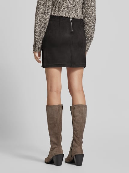 VERO MODA Minirok in leerlook, model 'DONNA DINA' Black - 5