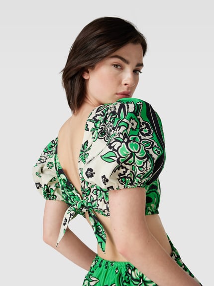 RED Valentino Midi-jurk met cut-outs aan de zijkant Groen - 3