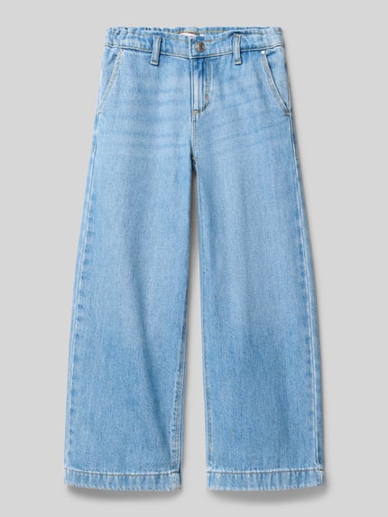 ONLY Wide leg jeans van zuiver katoen, model 'COMET' Lichtblauw - 1