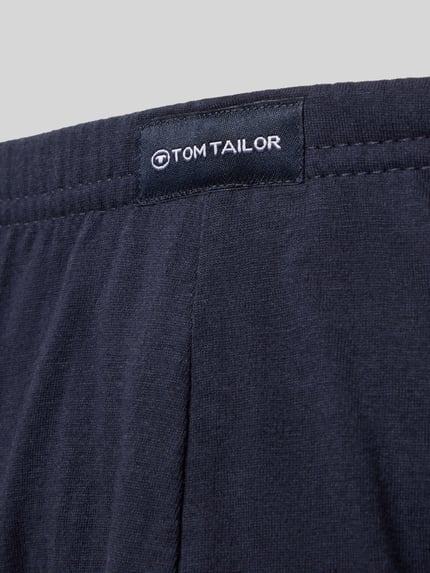 Produktfoto, figi 'Slip aus Baumwolle im 7er-Pack' von TOM TAILOR z bawełny, elastyczny pas z logo, bez szwów na nogawkach, kolor ciemnogranatowy