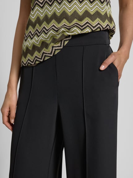 COMMA Stoffen broek met elastische band Zwart - 3