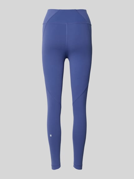 Produktfoto, Slim Fit Leggins mit Logo-Print Modell 'Bliss' von Salomon, elastyczna mieszanka materiałów, krój slim fit, szeroki pas