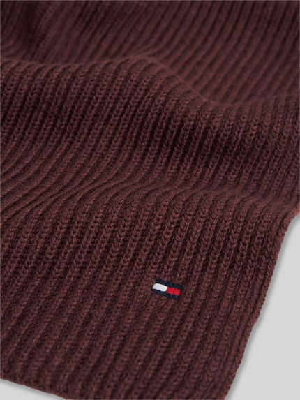 Tommy Hilfiger Schal mit Logo-Detail aus Kaschmir Bordeaux 3