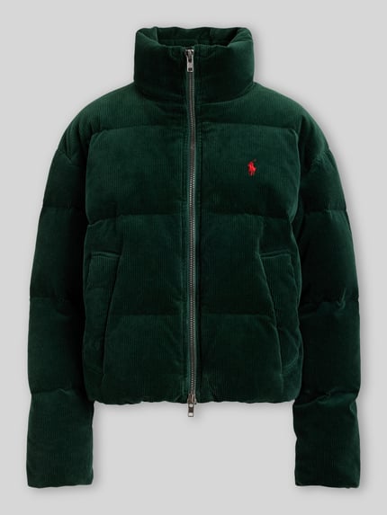 Polo Ralph Lauren relaxed fit gewatteerd jack van katoenmix Donkergroen - 2