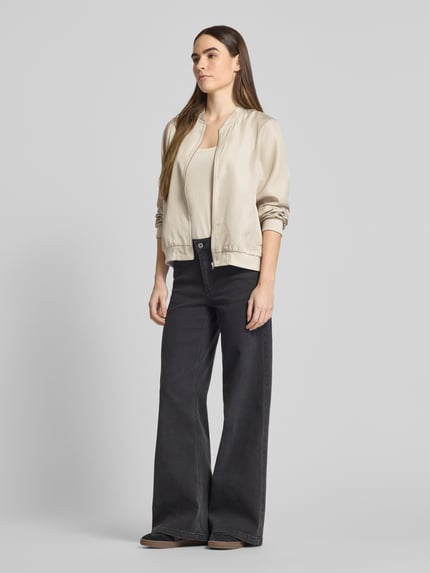 VILA Bomberjacke mit Stehkragen Modell 'PAPAYA' Beige 1