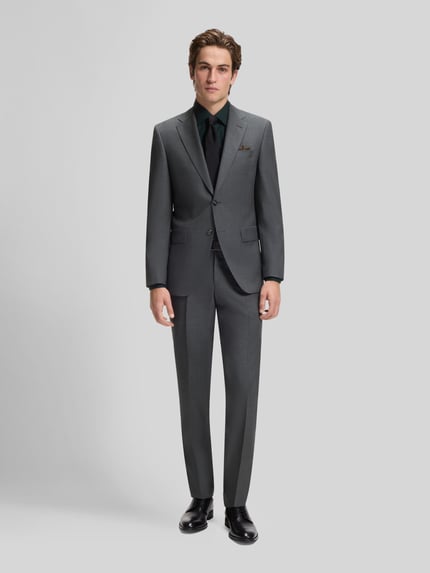 BOSS Koszula o kroju slim fit z mieszanki bawełny, koszula biznesowa model 'HANK' Butelkowy zielony 1