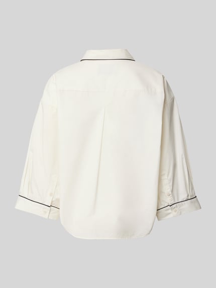 Marc O'Polo Oversized loungeshirt van zuiver katoen met contrasterende details Offwhite - 3