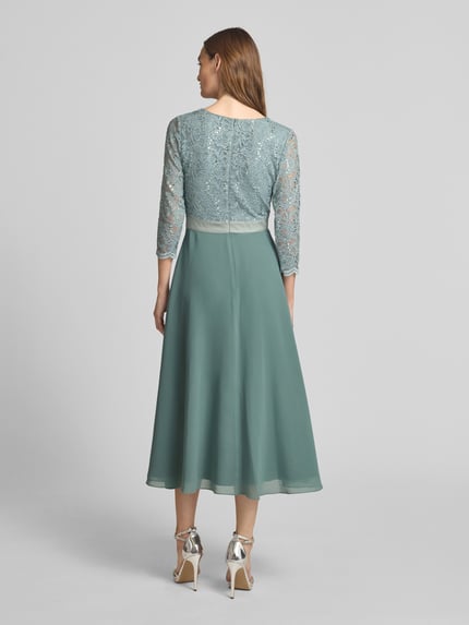 SWING Cocktailkleid mit V-Ausschnitt Lind 5
